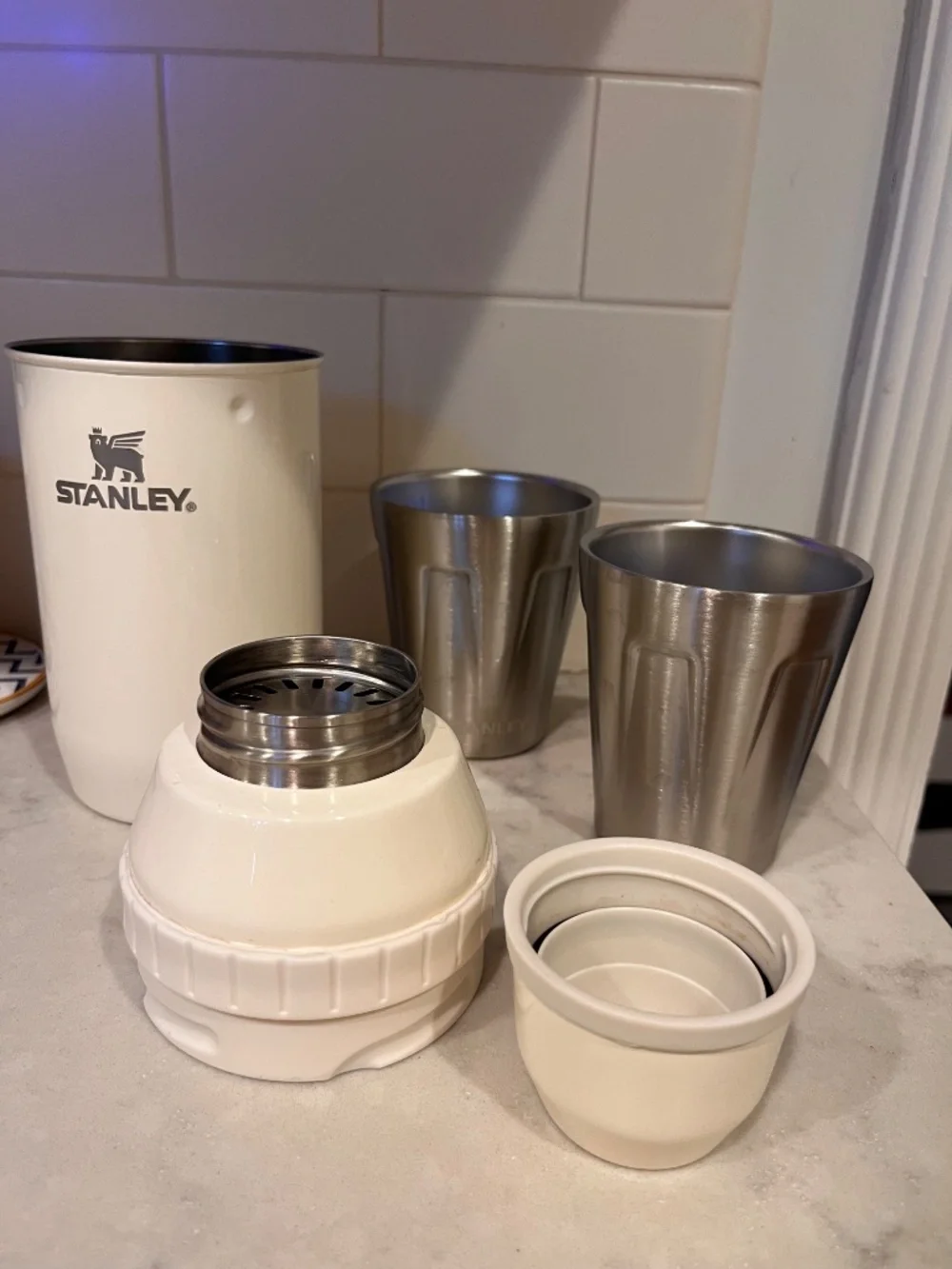 Stanely 1913 Adventure Happy Hour Cocktail Shaker Set | Cream Gloss